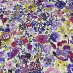 2.ガーデンポピーズ柄♡Pink＆Blue LIBERTY生地 - メルカリ