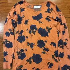 AZUL BY MOUSSY 花柄 長袖 ニット セーター M