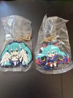 GUNDAM × MIKU スペシャルラバーマスコット 初音ミク ガンダム 2点