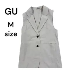 GU ジーユー　オーバーサイズテーラードベスト　ジレ　レディース　M 2408