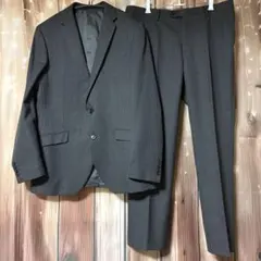 美品 XYVYX ザイビクス グレー ストライプ ビジネススーツ 大きいサイズ