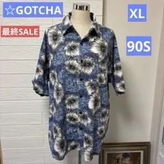 GOTCHA アロハシャツ　ハイビスカス　ガッチャ　オールドサーフ　90Sのサムネイル
