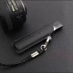 YOOZ RICHILLリッチル互換 黒 レザーケース ストラップ型カバーケース