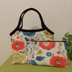 手提げグラニーバッグ&ポーチセット ハンドメイド