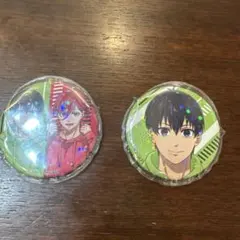 ブルーロック潔世一 千切豹馬缶バッチ カバー付き