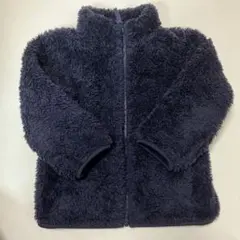 ファリーフリースジャケット ユニクロ ネイビー 100cm