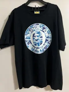 【美品】完全正規品 エイプロゴ Tシャツ L ブラック