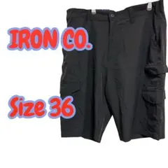 ✨新品✨タグ付き✨ IRON CO. ブラックショートパンツ〖36〗 黒
