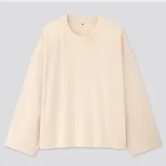 UNIQLO ユニクロ コットンオーバーサイズワイドスリーブT