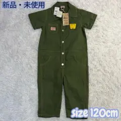 【新品タグ付】FUNNY STORY 半袖つなぎ 120 カーキ オールインワン