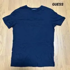 GUESS ロゴデザイン半袖ブラックＴシャツのサムネイル