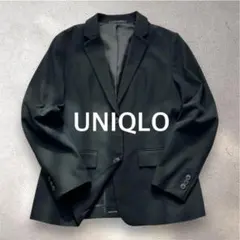 ユニクロ UNIQLO テーラードジャケット 手洗い可 カジュアル きれいめ 黒