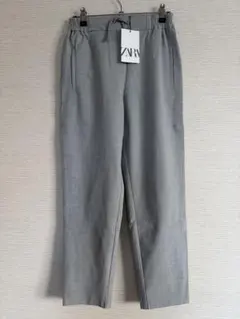 ZARA カジュアルパンツ グレー 新品のサムネイル