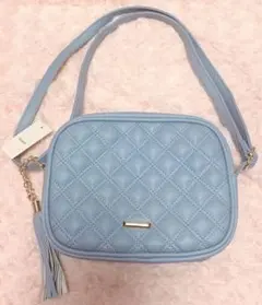 新品未使用　シューラルー水色ショルダーバッグ