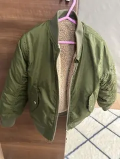 オリーブグリーン フリースジャケット 100cm