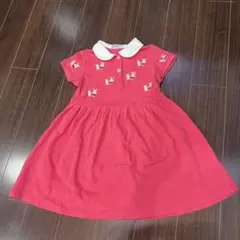 うさこちゃん カノコ ピンク色 ワンピース 襟付き