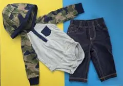 【Carter's】ベビー服 2点セット 迷彩柄 3ヶ月～6ヶ月