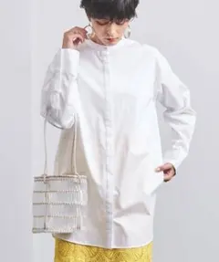 ユナイテッドアローズ　バンドカラー ロングシャツ