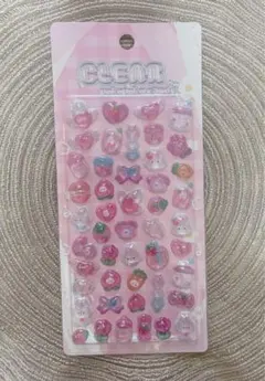 クリアぷくぷくキャンディシール 3D シール