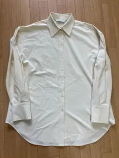美品 rokh 長袖 シャツ クリーム色 無地 Lのサムネイル