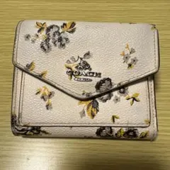 COACH 花柄 二つ折り財布