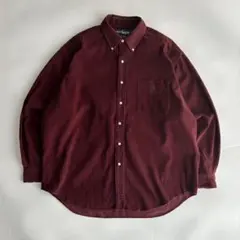 【希少】90s ラルフローレン コーデュロイ BIG SHIRT Lサイズ
