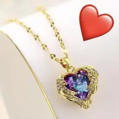 新品未使用♡高級ステンレスオーシャンハートネックレス