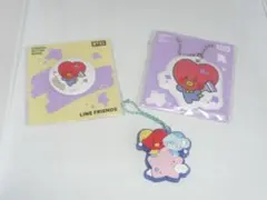 F未使用品★BTS (防弾少年団)×LINE FRIENDSPVCチャーム他3点