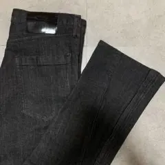 kiryuyrikブーツカット フレア ブラック デニムパンツ サイドジッパーのサムネイル