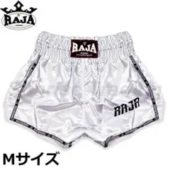 Raja Boxing ムエイタイ キックボクシング ショーツ ホワイト XL