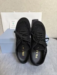 専用 週末限定セール ALAÏA メッシュフラットシューズ ブラック 39