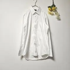 【Perfect Suit FActory】長袖 ワイシャツ ホワイト (M)