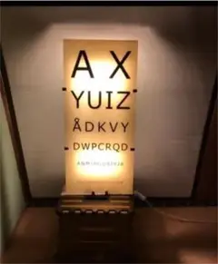 アンティーク　ライト　英字照明