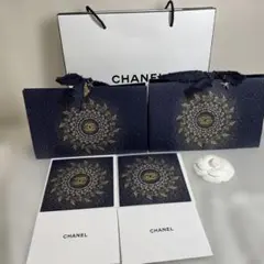 CHANELコフレ2025年ショッパー紺クリスマスセット【新品】