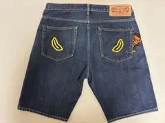 A BATHING APE マイロ　バナナ　デニムショートパンツ Ｌのサムネイル
