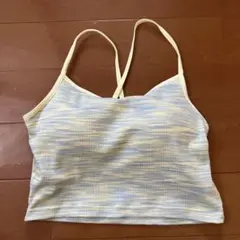 GU イエロー系ストライプ タンクトップ M size 未使用品