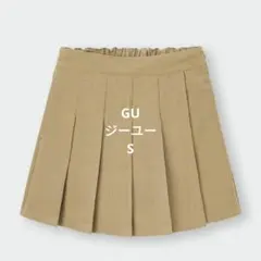 ジーユー　S　ガールズコーディロイプリーツミニスカート