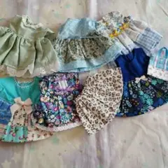 メルちゃん ソランちゃん レミンちゃんハンドメイド服まとめてセットブルー水色系