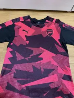 Puma サッカーシャツ ピンク黒 H.I.