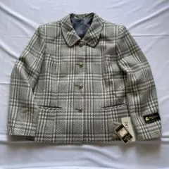 入手困難 90s vintage ツイードジャケット 金ボタン 大人気 古着