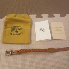 IL BISONTE 編み込みレザーブレスレット