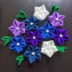 B-386 つまみ細工 花 パーツ