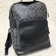 【美品】 COACH グラハム リュック シグネチャー チャコールのサムネイル