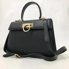766628/Ferragamo フェラガモ ガンチーニ レザー 2way