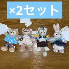 ディズニー ウィッシングウィングス ぬいぐるみバッジ ダッフィー 2セット