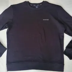 mont-bell モンベル ミンクフリース黒トレーナー メンズ L