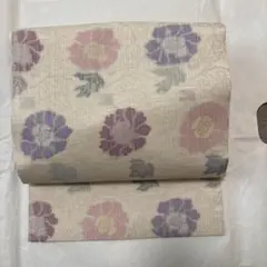 M250 帯屋捨松　1854年創業　夏帯　正絹　名古屋帯　未使用極美品 M250 帯屋捨松 1854年創業 夏帯 正絹 名古屋帯 未使用極美品