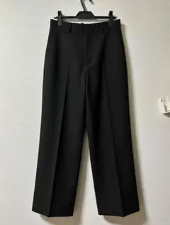 H BEAUTY&YOUTH クリアダブルクロスワイドスラックス