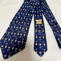 HERMES エルメス ニワトリ 風見鶏柄 シルクネクタイ