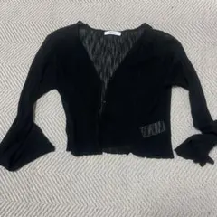 one after another NICE CLAUP シアーカーディガン 黒のサムネイル